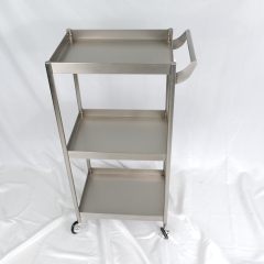 3 Layer Stainless Steel Salon Storage Trolley Cart for Beauty Salon DN0195_Salon Trolleys