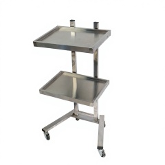 Double Layer Salon Utility Trolley Cart with Wheels for Beauty Salon DN0190_Salon Trolleys