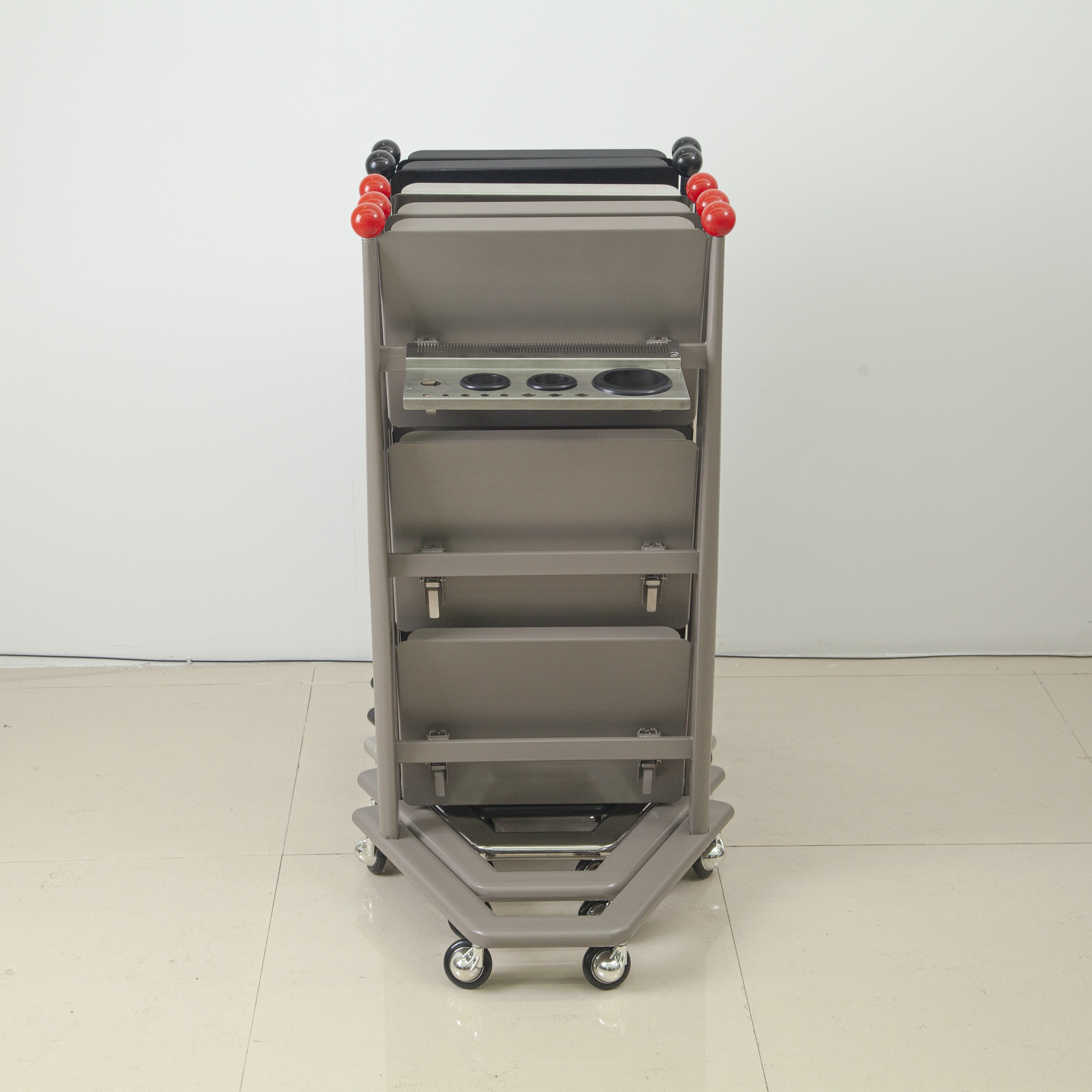ABS Plastic Salon Trolley with Stainless Steel Frame for Beauty Salon DN0258_Salon Trolleys