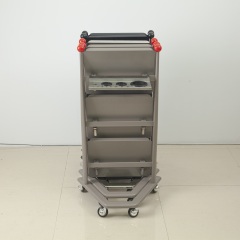 ABS Plastic Salon Trolley with Stainless Steel Frame for Beauty Salon DN0258_Salon Trolleys