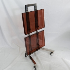 2 Tier Foldable Salon Trolley Cart for Hair Salon Use DN0192_Salon Trolleys