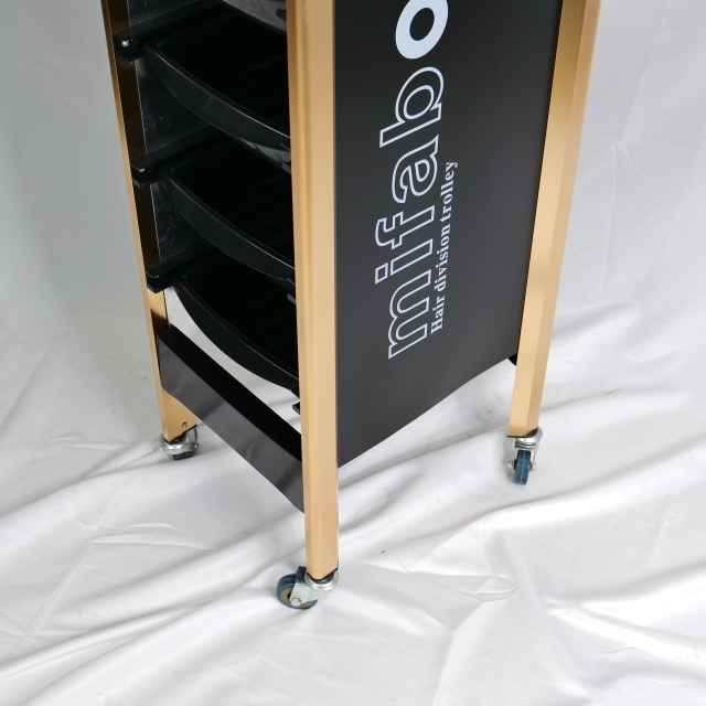 5 Drawer Metal Salon Trolley Cart for Beauty Salon Use DN0196_Salon Trolleys