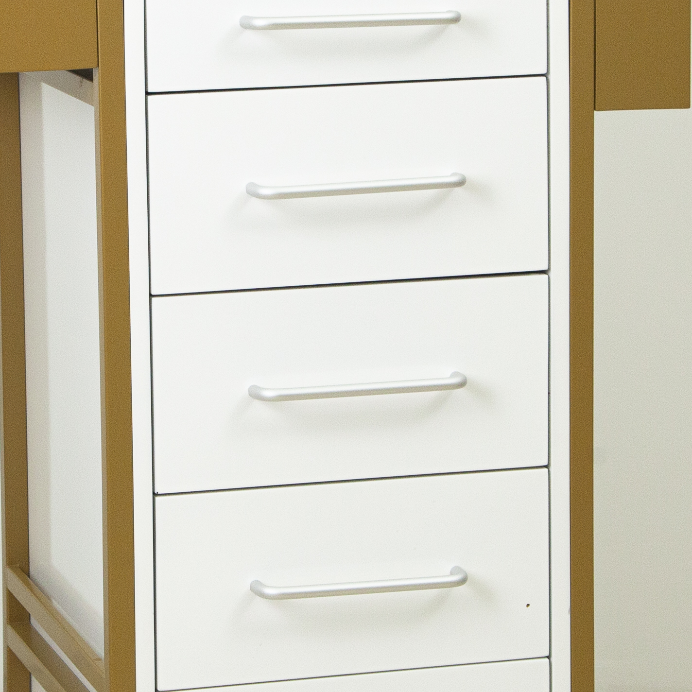 4 Drawer Rolling Storage Cabinet Trolley for Salon Use DN0254_Salon Trolleys
