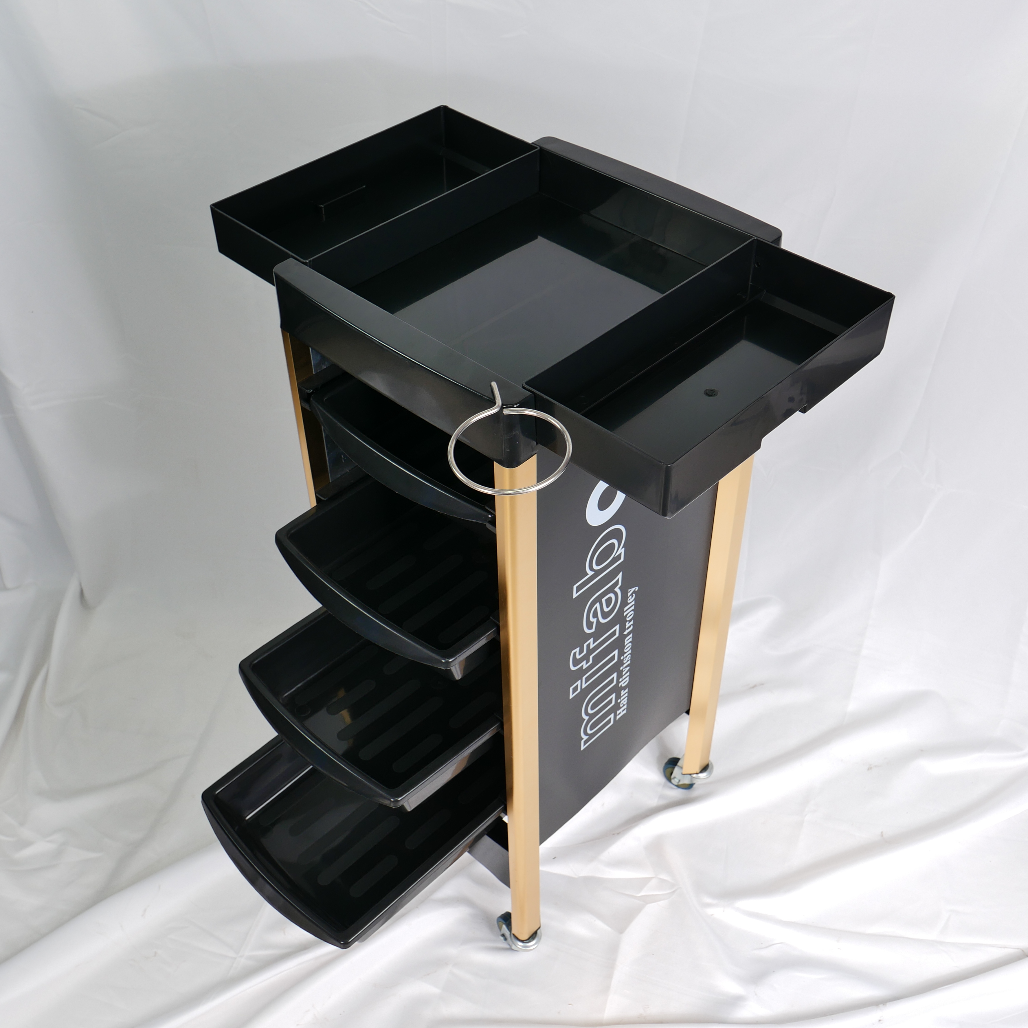5 Drawer Metal Salon Trolley Cart for Beauty Salon Use DN0196_Salon Trolleys