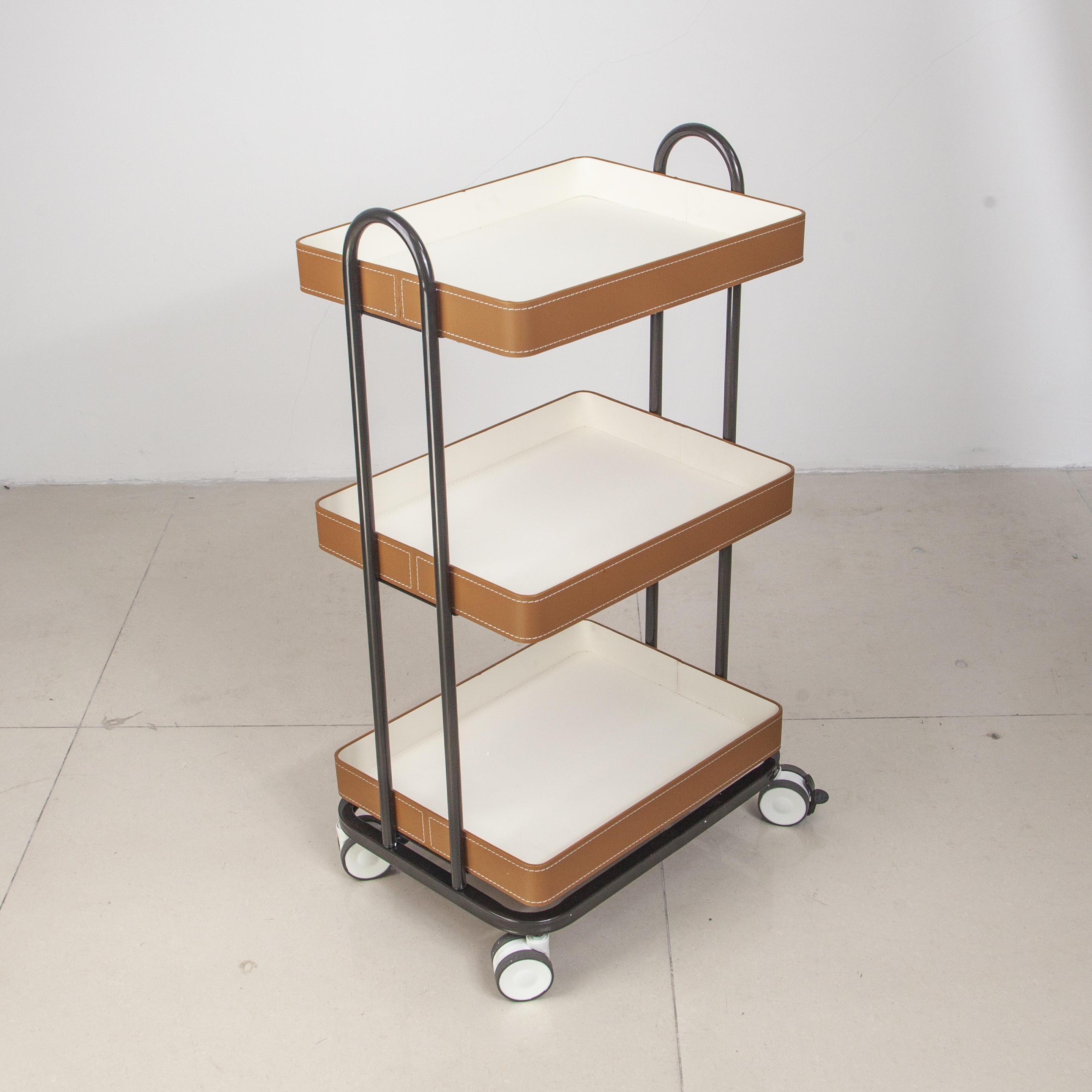 Multi-Drawer Stainless Steel Salon Trolley Cart for Beauty Salon Storage DN0277_Salon Trolleys