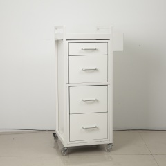 Adjustable Height Metal Salon Color Trolley Cart for Hair Salon DN0255_Salon Trolleys