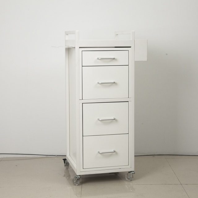 Adjustable Height Metal Salon Color Trolley Cart for Hair Salon DN0255_Salon Trolleys