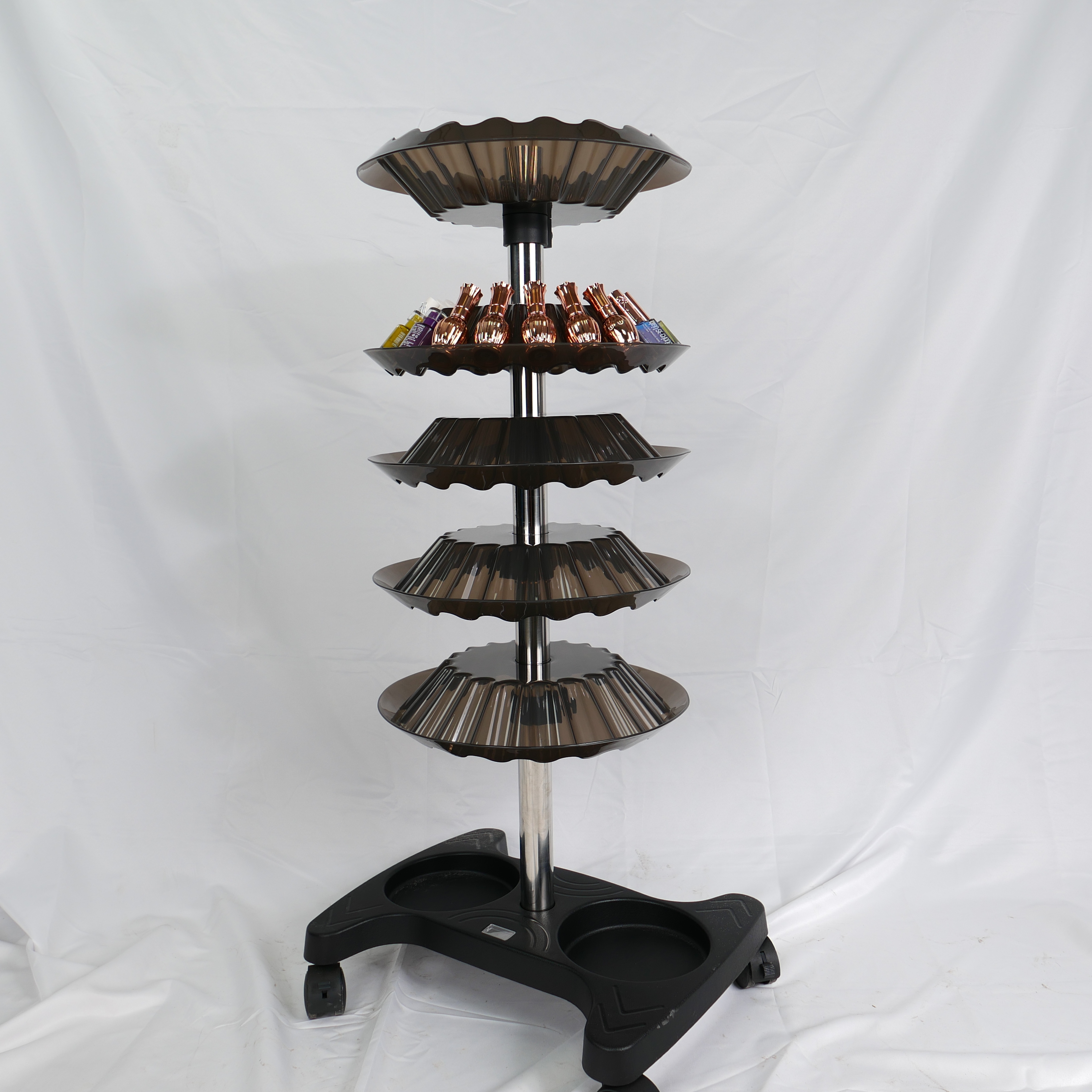 5-Tier Nail Polish Display Rack Organizer Stand for Salon Use DN0136_Floor Standing Racks