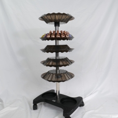 5-Tier Nail Polish Display Rack Organizer Stand for Salon Use DN0136_Floor Standing Racks