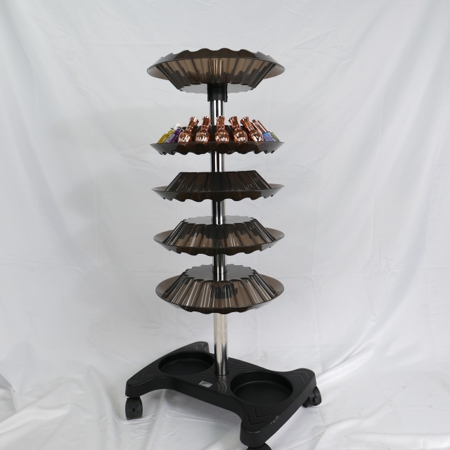 5-Tier Nail Polish Display Rack Organizer Stand for Salon Use DN0136_Floor Standing Racks