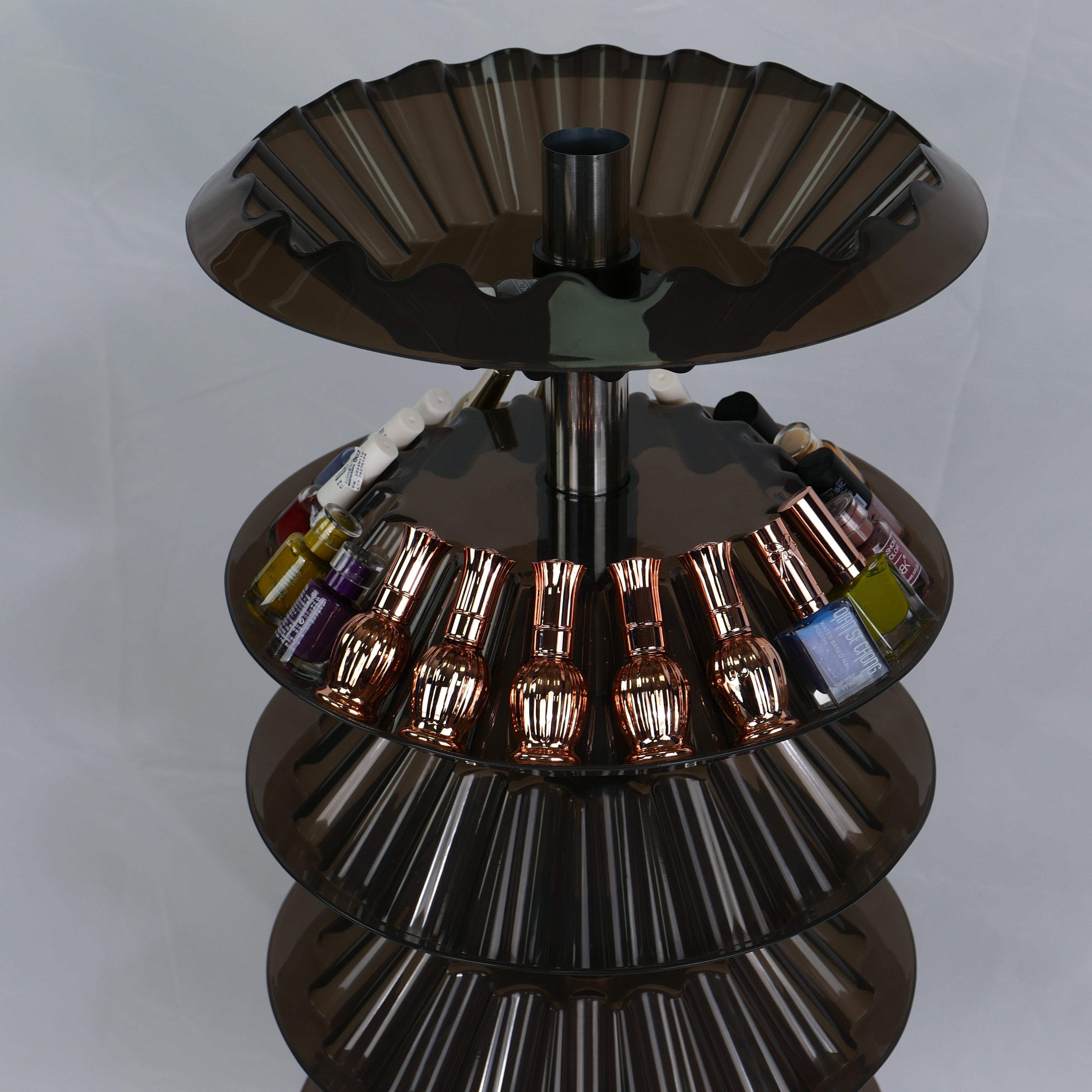 5-Tier Nail Polish Display Rack Organizer Stand for Salon Use DN0136_Floor Standing Racks