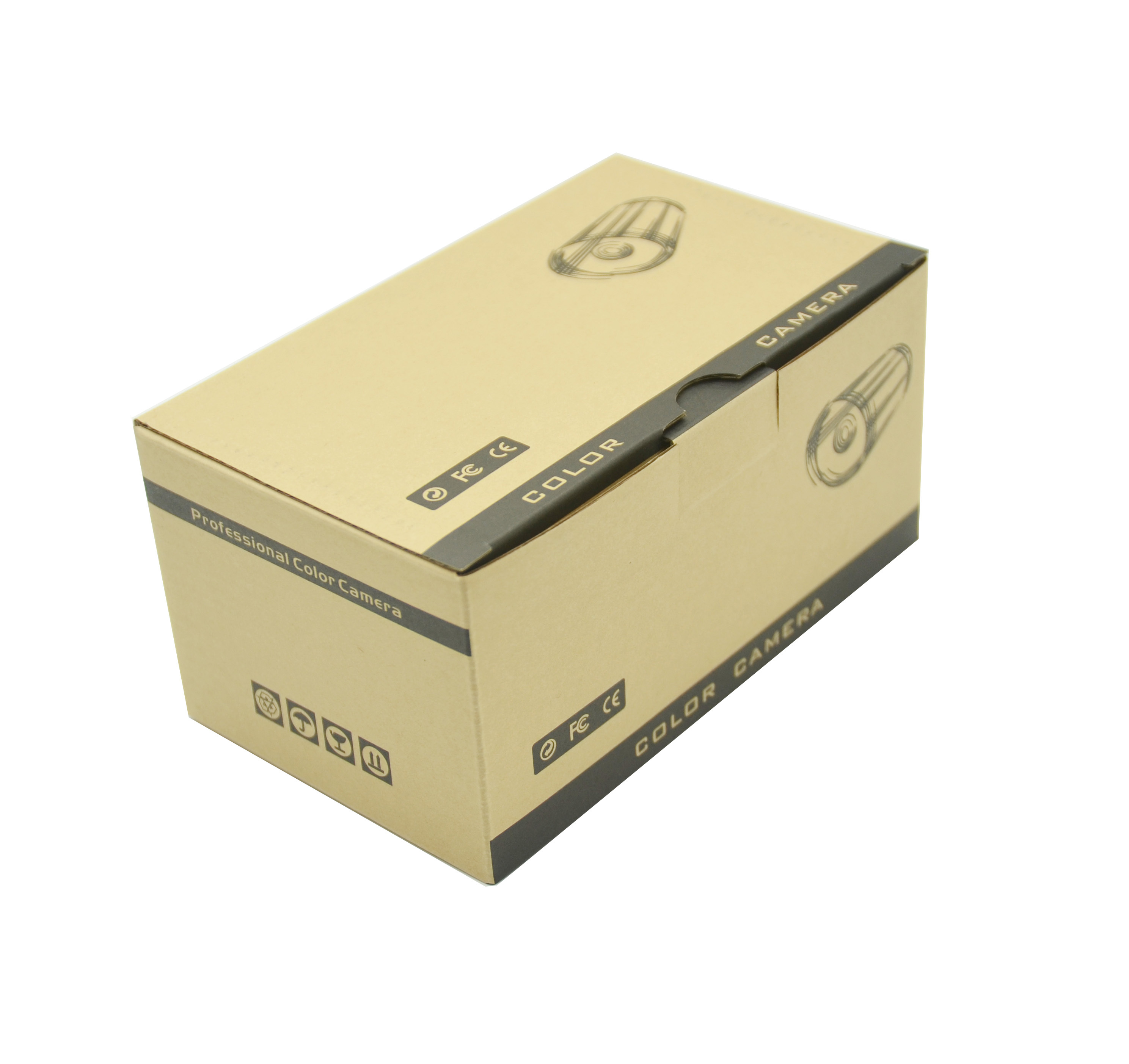 Printed cowhide pit corrugated packaging box