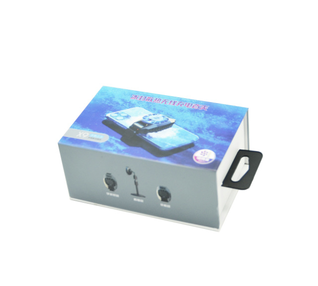 Magnetic packaging box with hooks