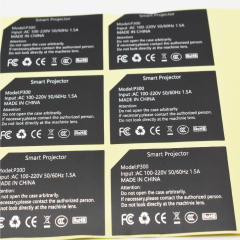 Multiple material adhesive stickers