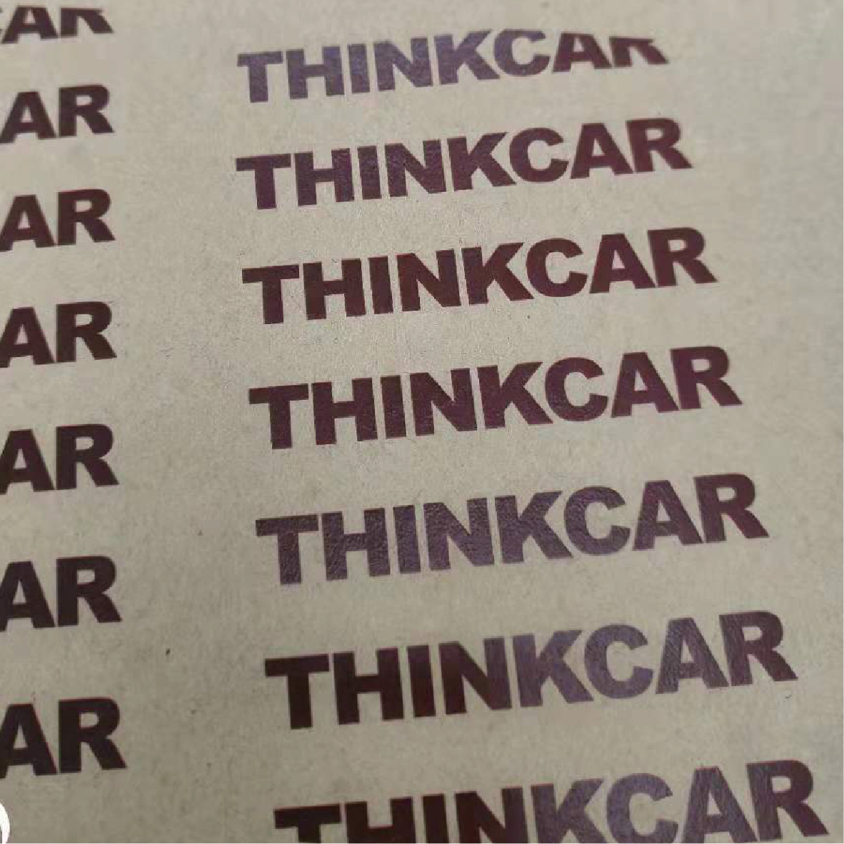 Transparent adhesive colored stickers