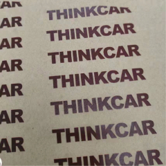 Transparent adhesive colored stickers