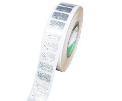 Multiple material adhesive stickers