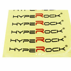 Transparent adhesive colored stickers