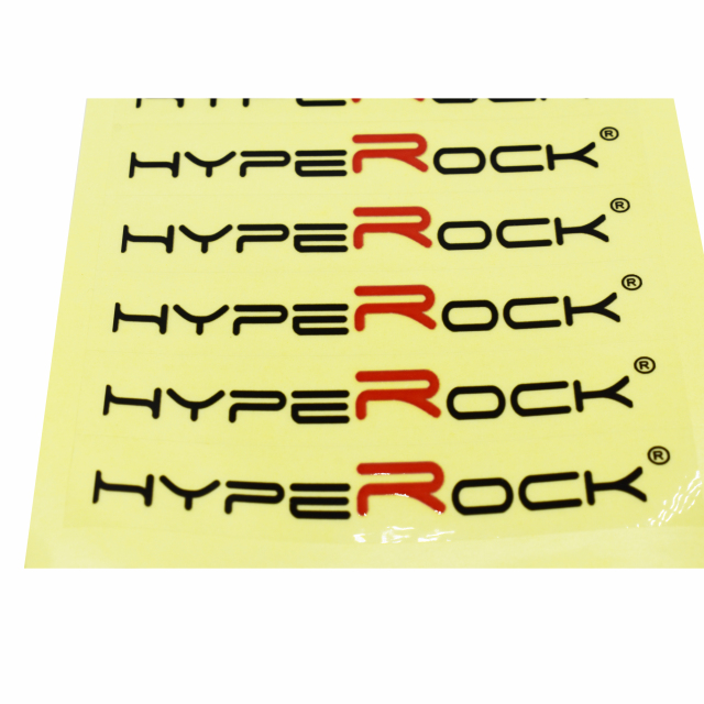 Transparent adhesive colored stickers