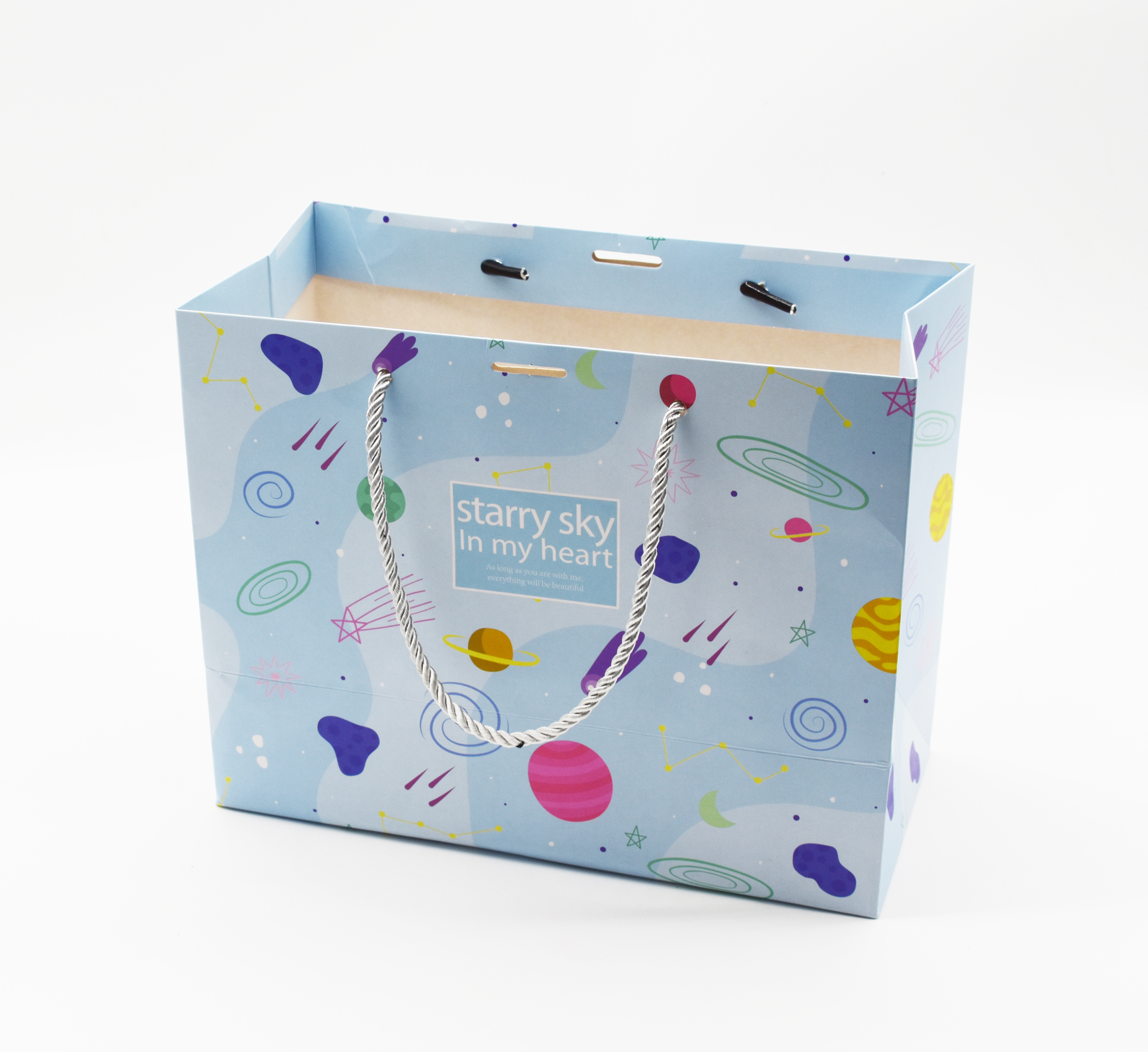 Colorful paper tote bag