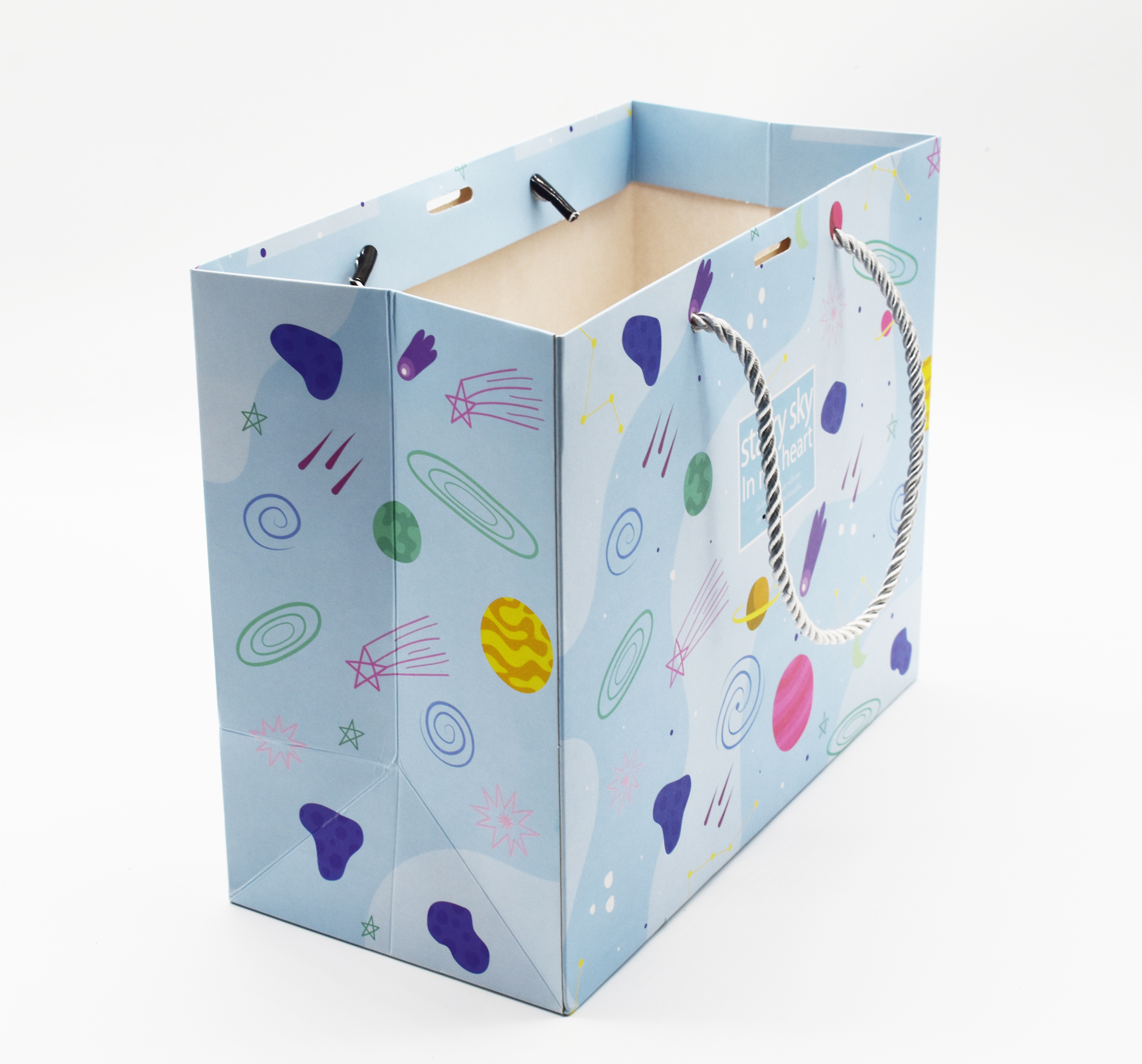 Colorful paper tote bag