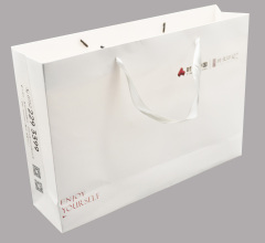 Colorful printed paper tote bag