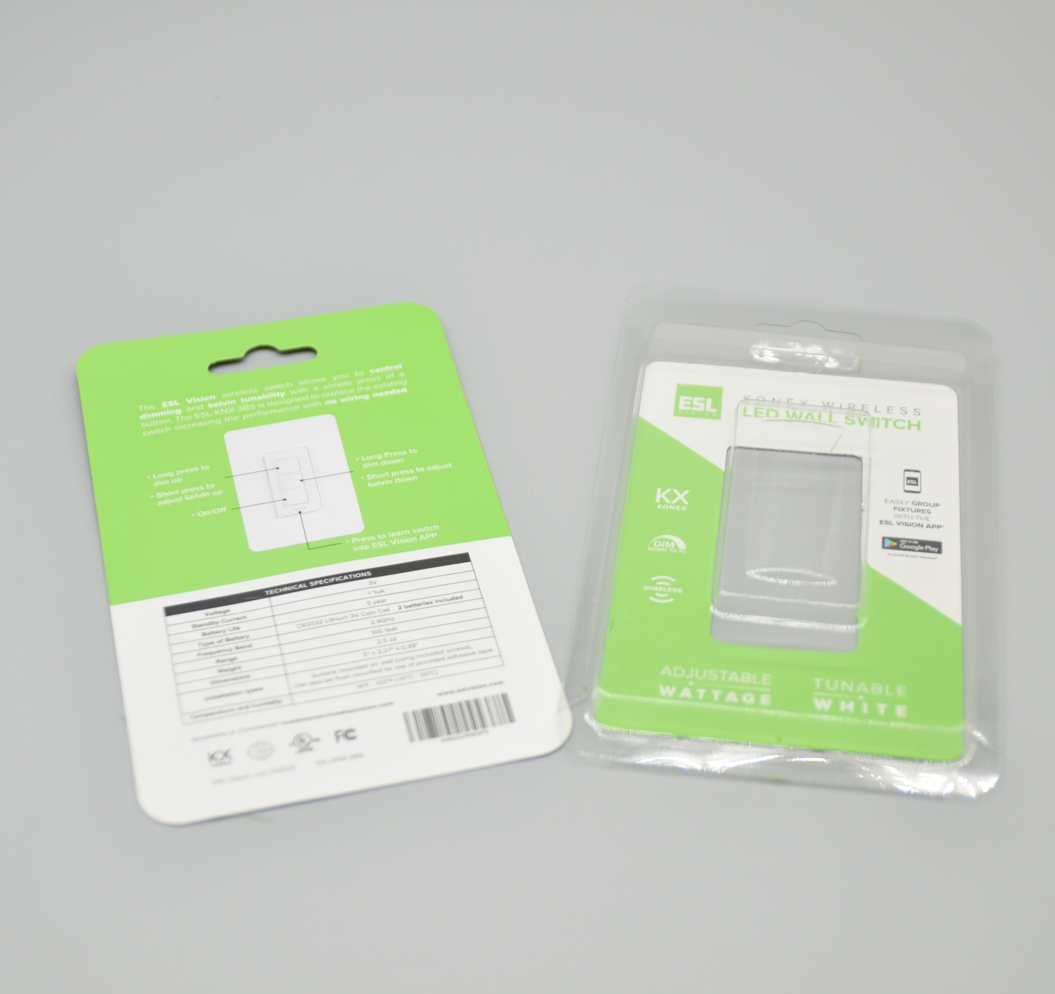 PET vacuum formed paper card box