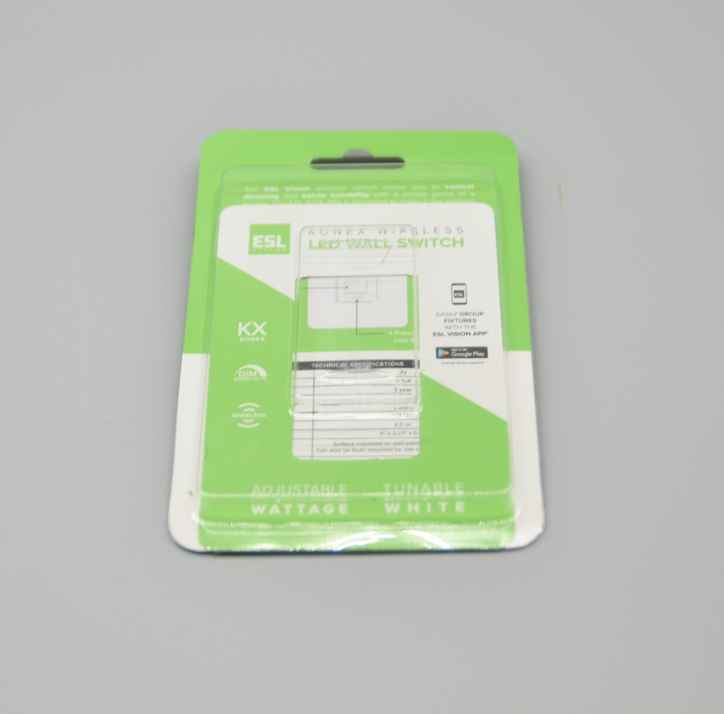 PET vacuum formed paper card box