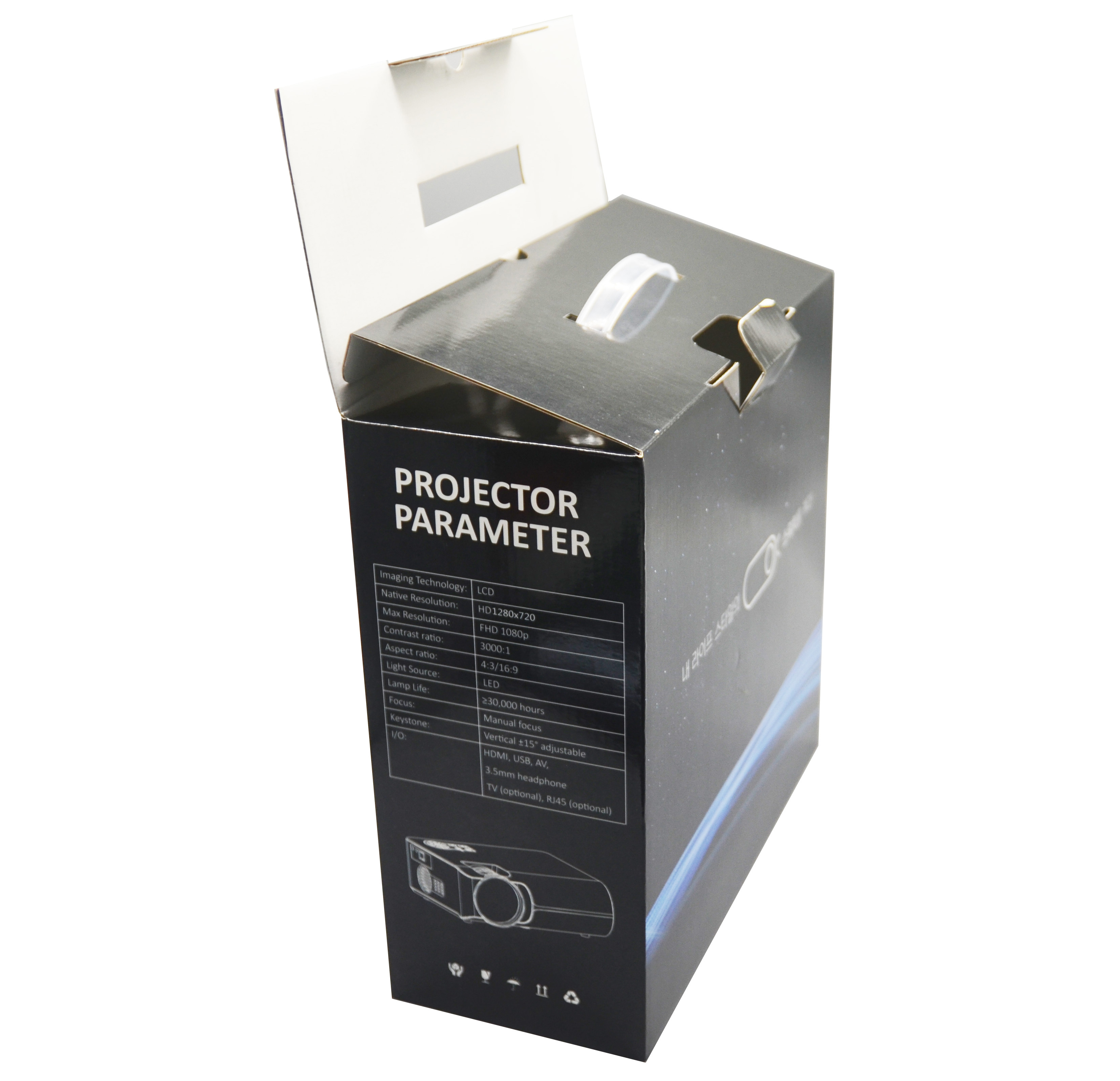Corrugated paper color printing box