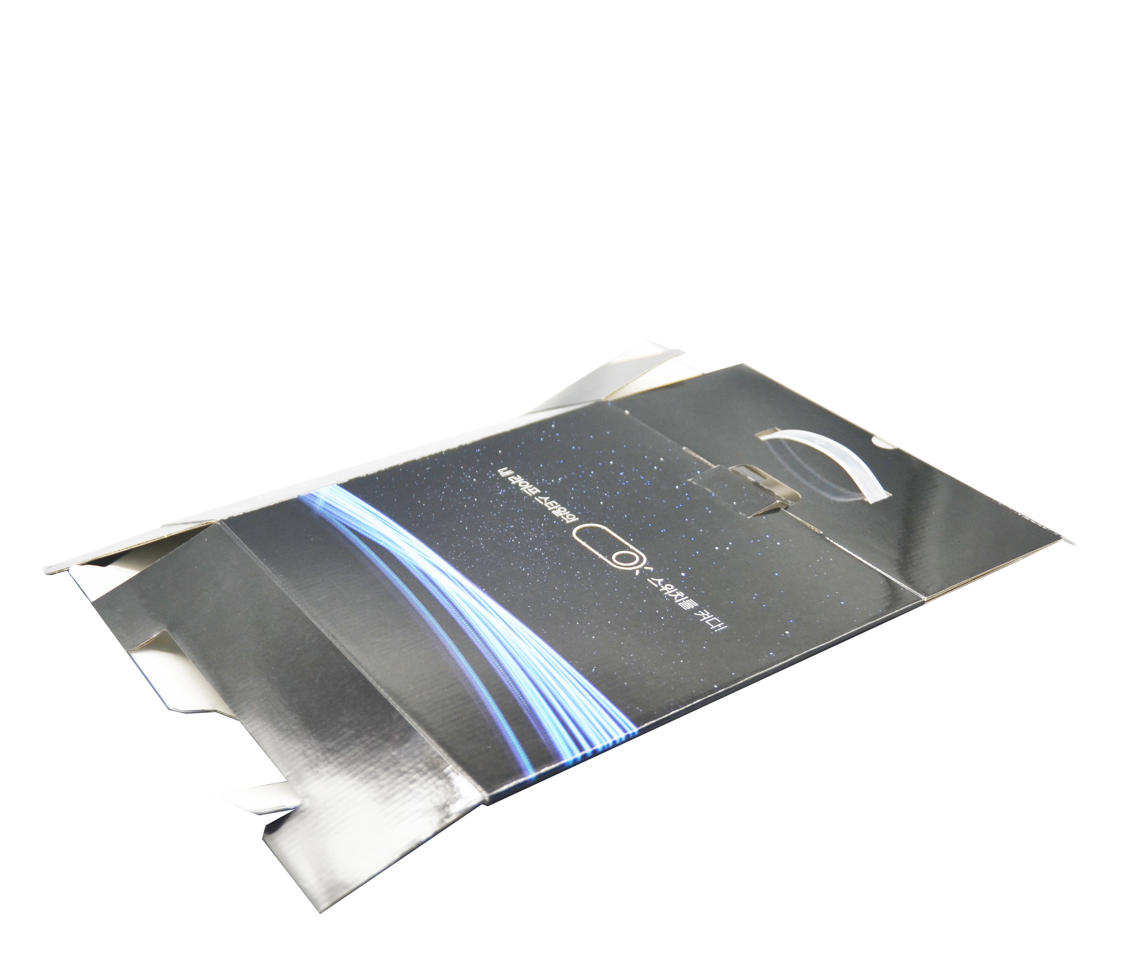 Corrugated paper color printing box
