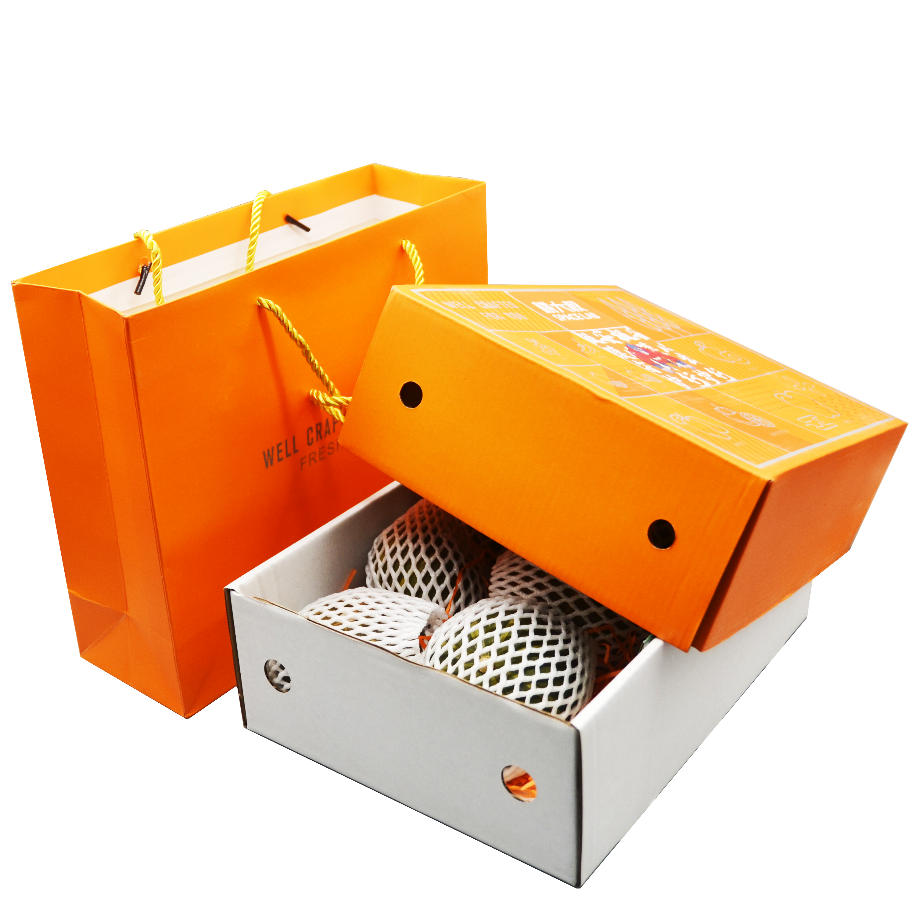 Corrugated paper color printing box set