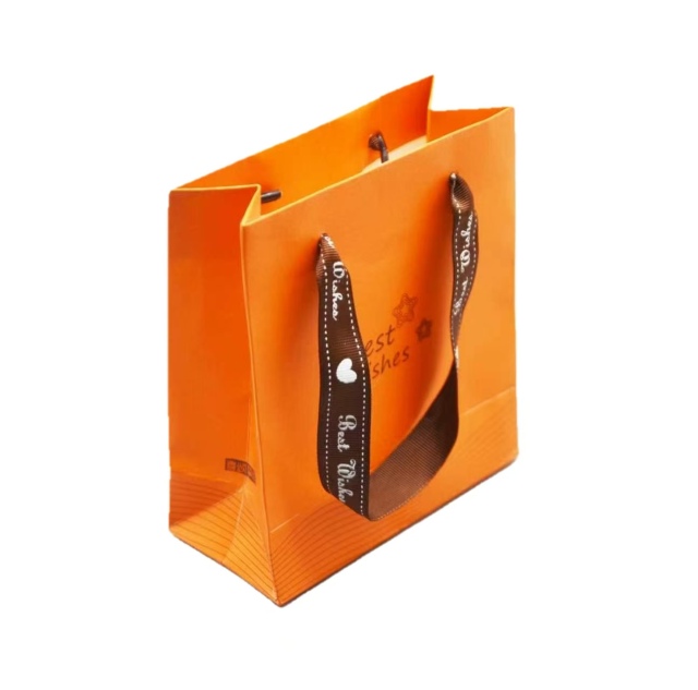 Colorful printed paper tote bag