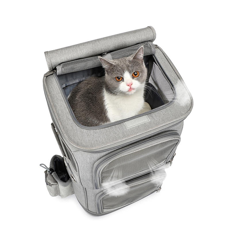 Double-Decker Pet Rolling Carrier