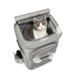Double-Decker Pet Rolling Carrier