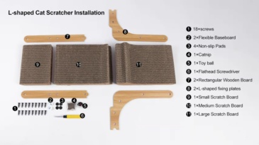 Cat scratching board