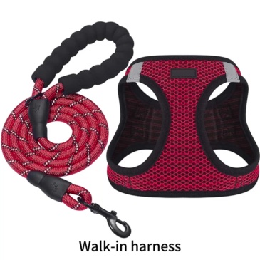 Cotton Small Pet Harness and Leash Set