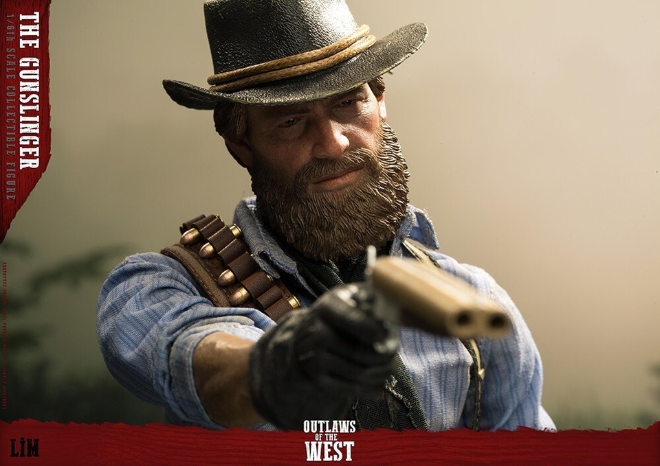 Ready! New LimToys LIM008 1/6 RedDead Redemption Arthur 12" Figure 2 Heads