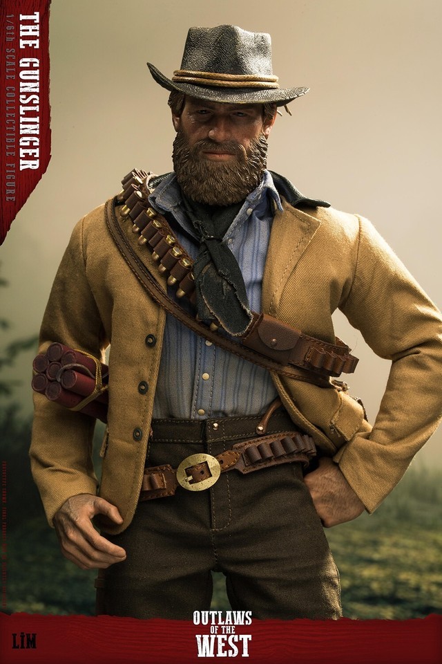 Ready! New LimToys LIM008 1/6 RedDead Redemption Arthur 12" Figure 2 Heads