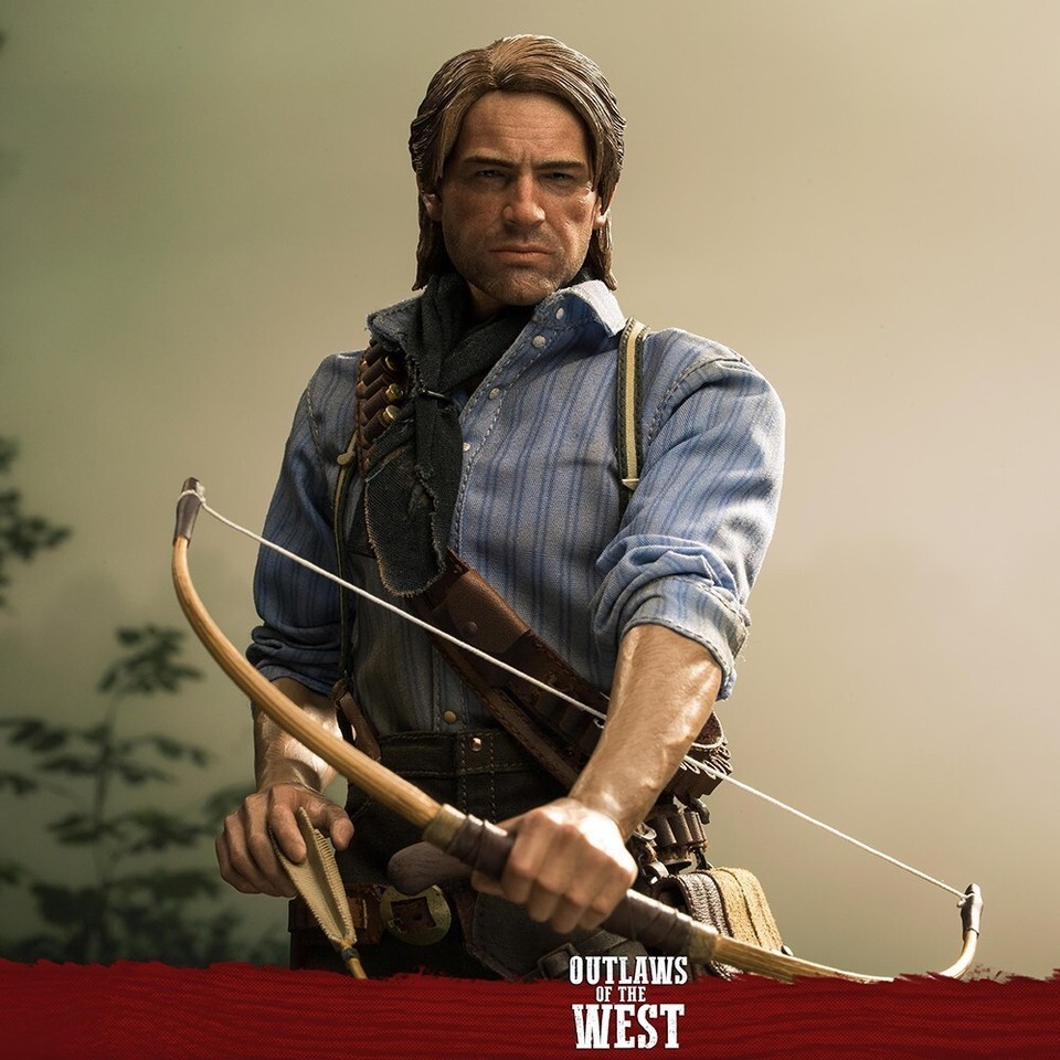 Ready! New LimToys LIM008 1/6 RedDead Redemption Arthur 12" Figure 2 Heads