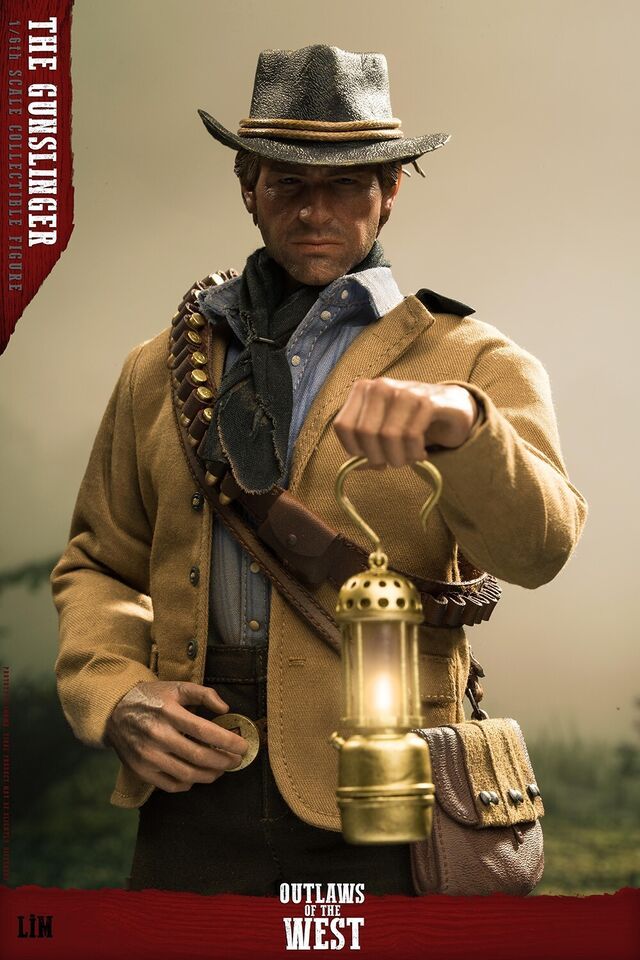 Ready! New LimToys LIM008 1/6 RedDead Redemption Arthur 12" Figure 2 Heads