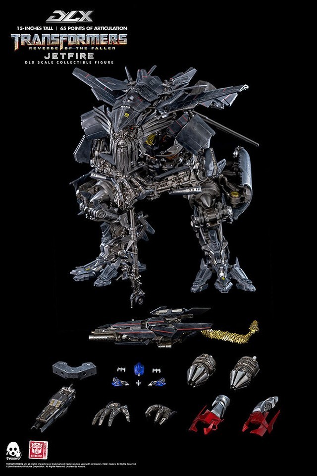 New THREEZERO Transformes Revenge of the Fallen Jetfire DLX 15" Action Figure