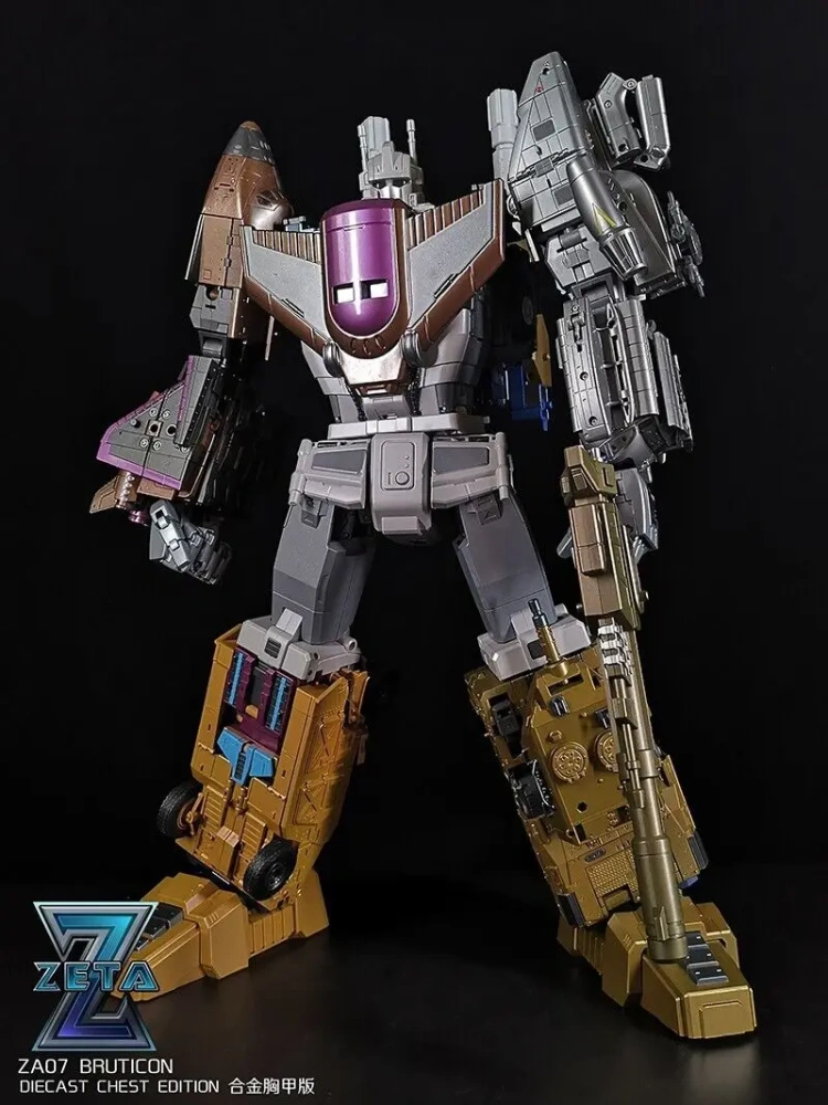 New In Stock Zeta Toys ZA-07 ZA07 Bruticon Bruticus Metal Chest Full Set of 5 Action Figure Transformation Toy