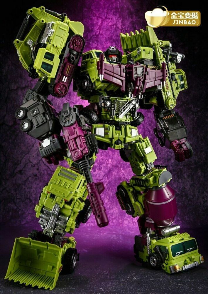 Jinbao Transformation Oversized Devastator Gravity Builder With UPGRADE KIT