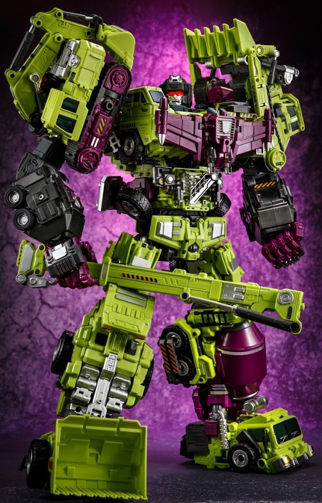 Jinbao Transformation Oversized Devastator Gravity Builder With UPGRADE KIT