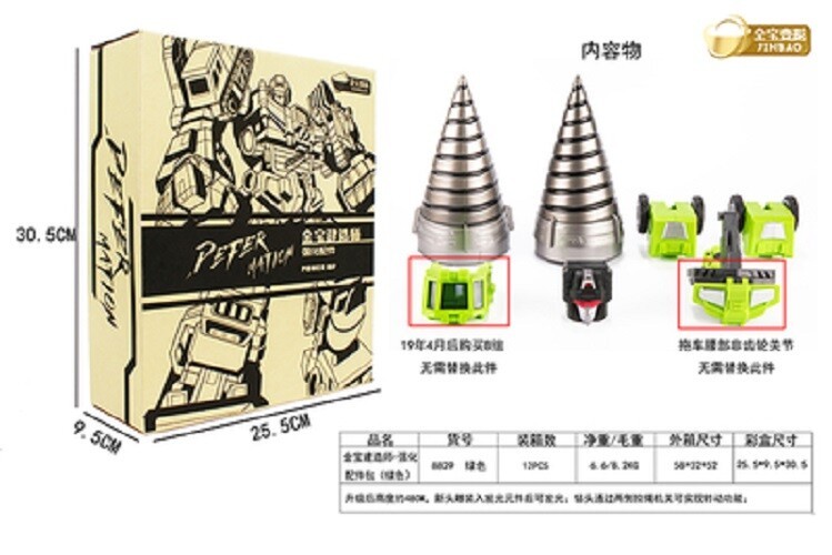 Jinbao Transformation Oversized Devastator Gravity Builder With UPGRADE KIT