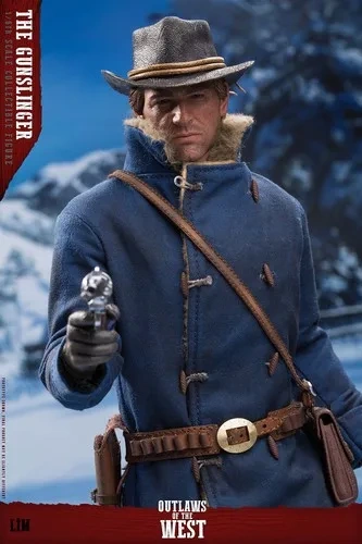 In Stock New LIMTOYS LIM008 1/6 Scale Western Cowboy Arthur Collectible Action Figure 12'' Male Soldier with 2 Heads