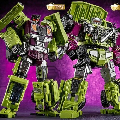 Jinbao Transformation Oversized Devastator Gravity Builder With UPGRADE KIT