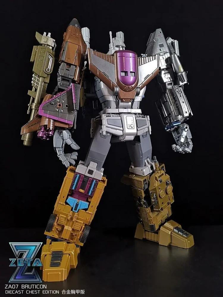 New In Stock Zeta Toys ZA-07 ZA07 Bruticon Bruticus Metal Chest Full Set of 5 Action Figure Transformation Toy