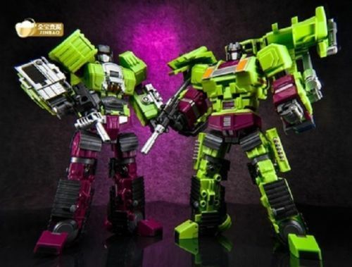 Jinbao Transformation Oversized Devastator Gravity Builder With UPGRADE KIT