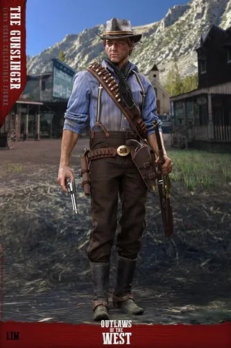 In Stock New LIMTOYS LIM008 1/6 Scale Western Cowboy Arthur Collectible Action Figure 12'' Male Soldier with 2 Heads
